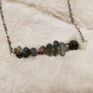 India agate chip stones bracelet